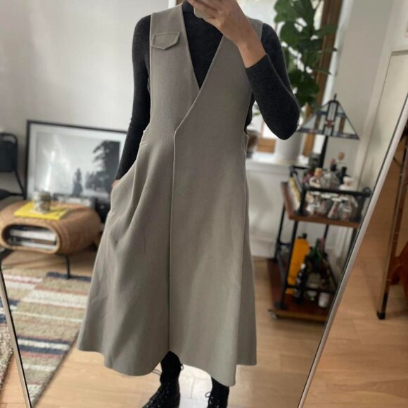 Grey wool coat dress set - Picture 5 of 8